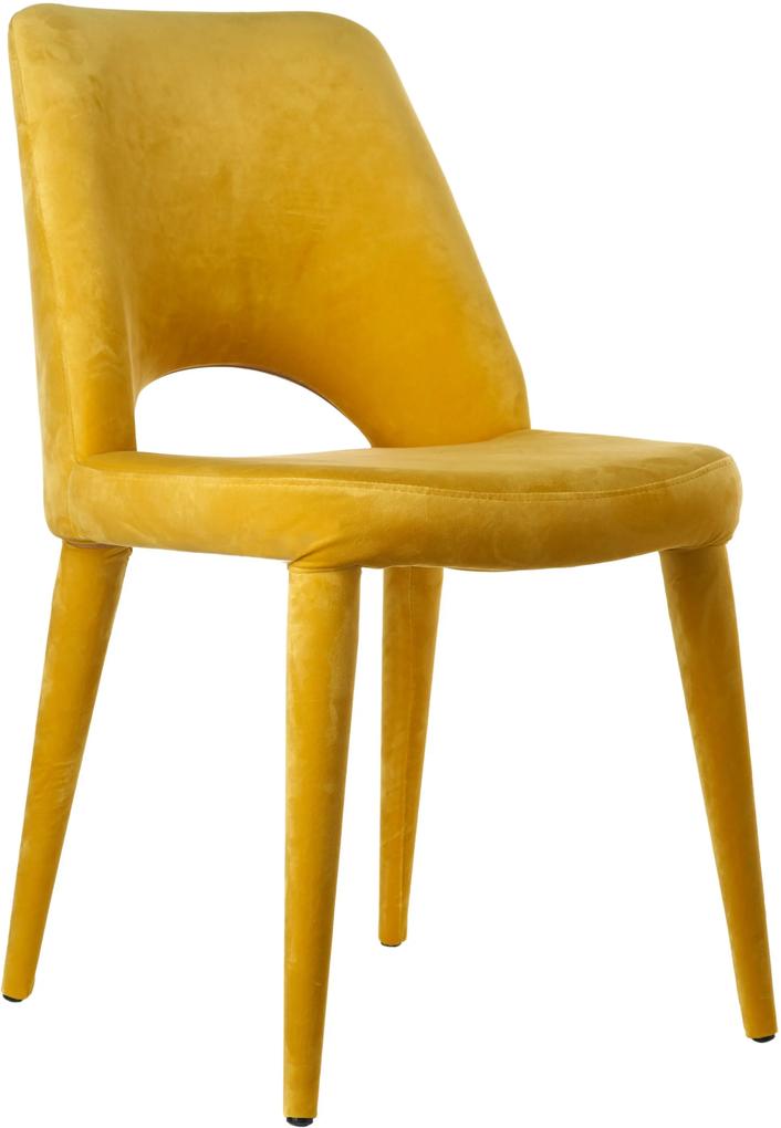 Pols Potten Holy stoel velvet geel