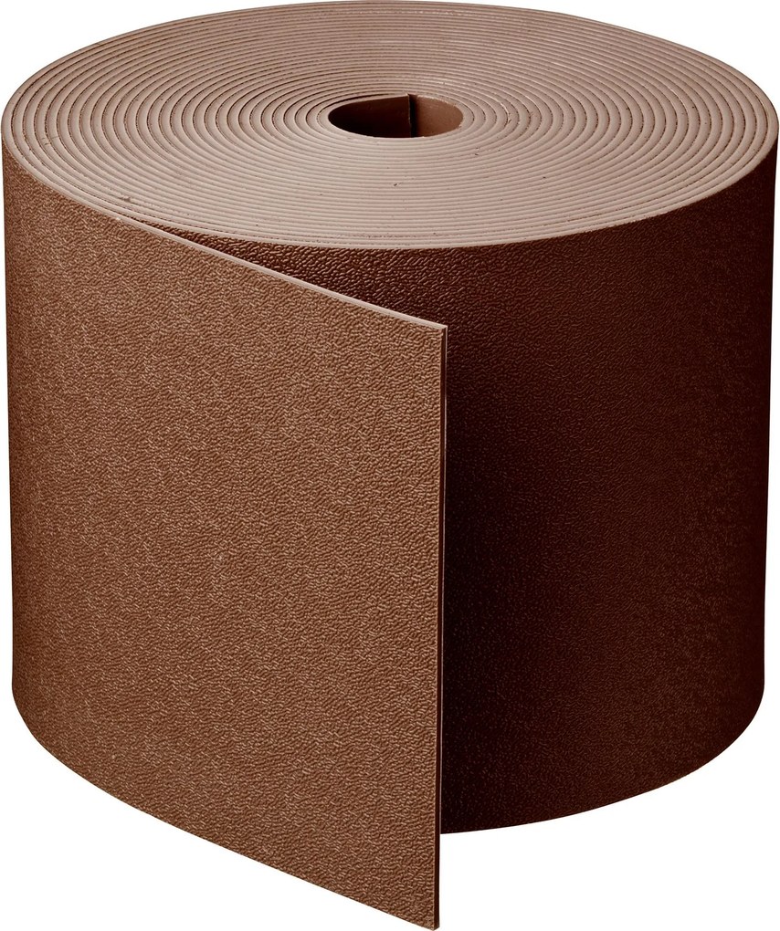 Nature kunststof afboording - H: 15cm x L: 10m - 3mm dik - taupe