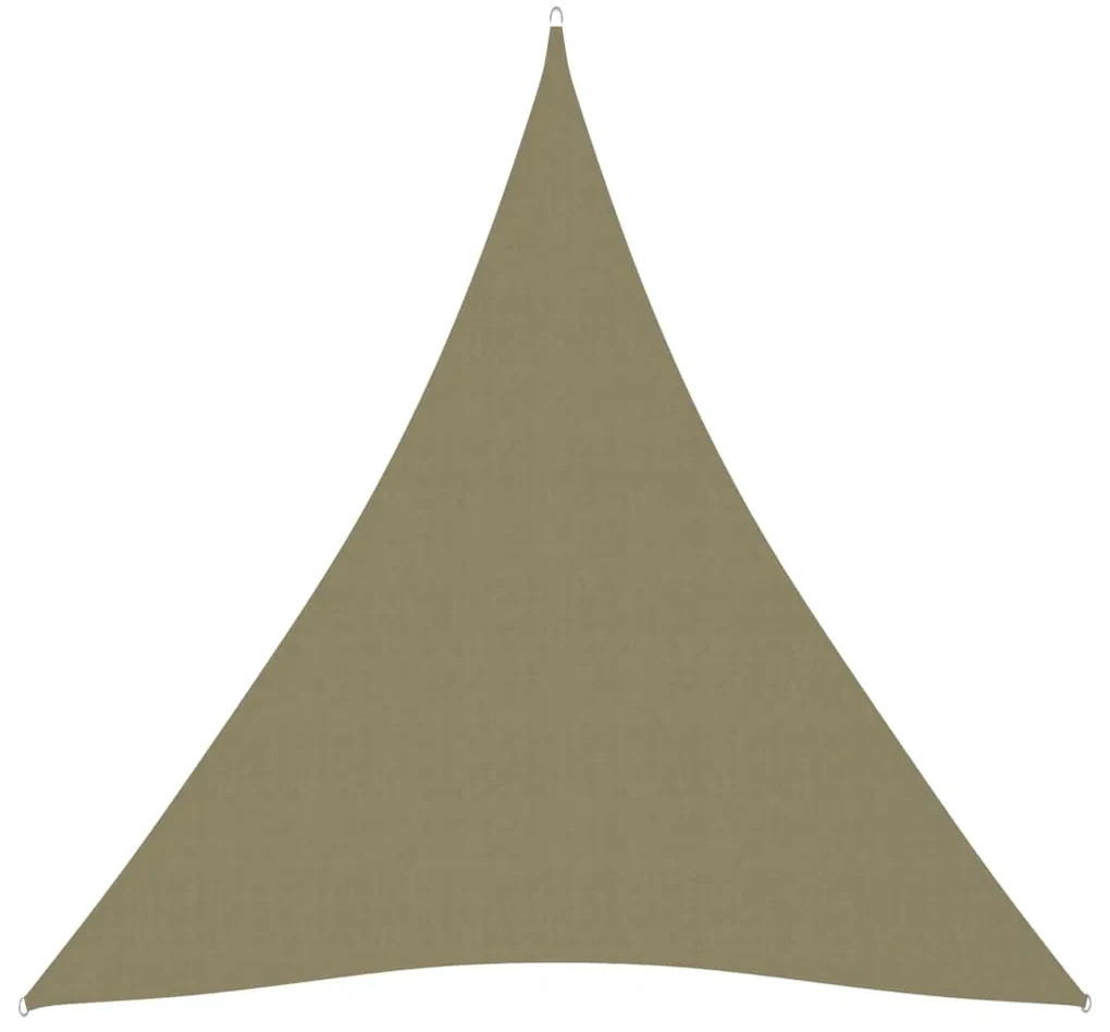 vidaXL Zonnescherm driehoekig 4x5x5 m oxford stof beige