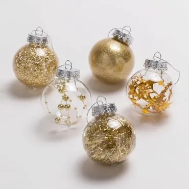 Set Van 30 Kerstversieringen Suvy Goud - Sklum