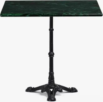 Roma Marmeren Bartafel Zwart & Vierkant & Groen Marmer Big Flower - Sklum
