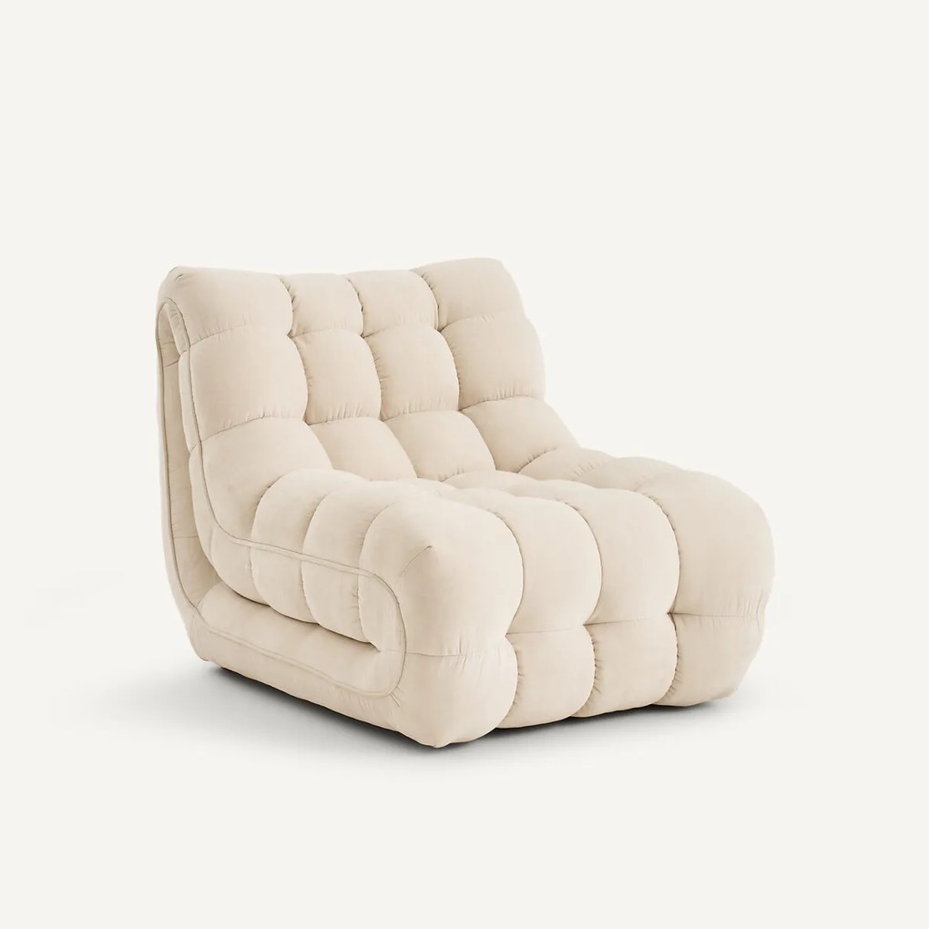 Fauteuil met fluwelen bekleding, Jud