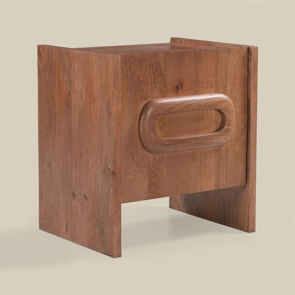 Vintage Design Nachtkastje Hout - 50x40x55cm.