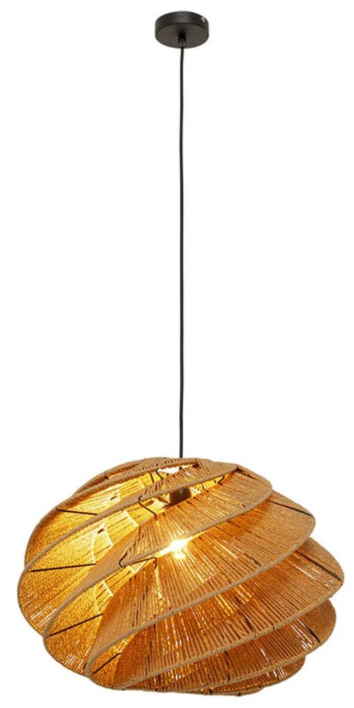 Kare Design Aloha Whirl Retro Hanglamp Rotan Riet