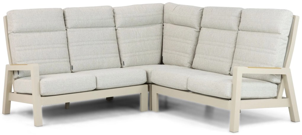 Hoek loungeset 5 personen Aluminium Taupe Lifestyle Garden Furniture Evora