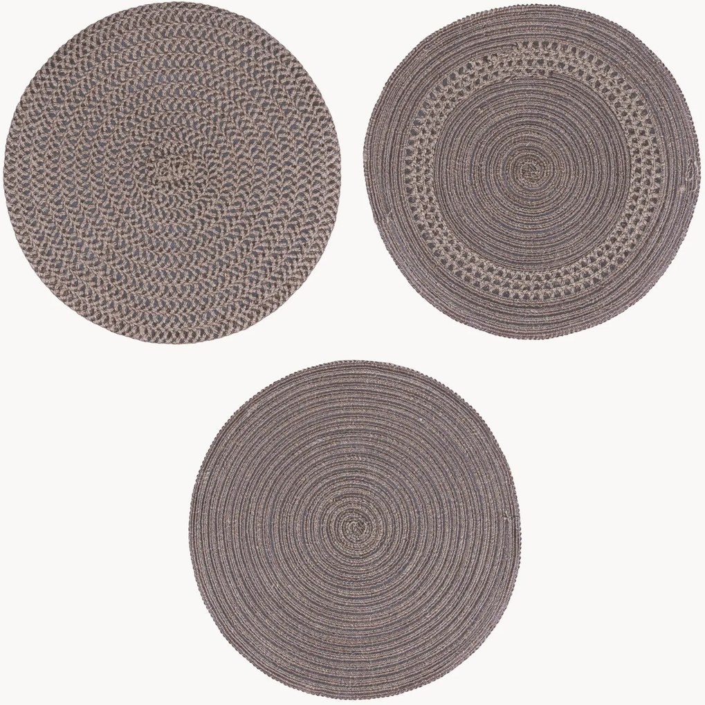 Linnen placemats Chocolate, 6-delig