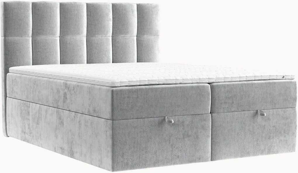 Handgemaakt chenille divan bed Essence met opbergruimte, H4