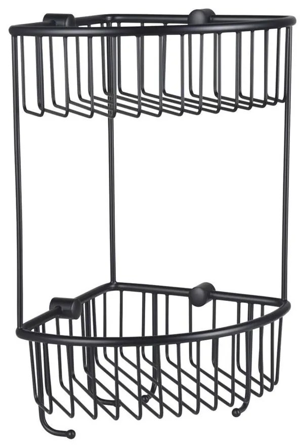 Eastbrook Solid messing doucherek dubbel hoek zwart mat