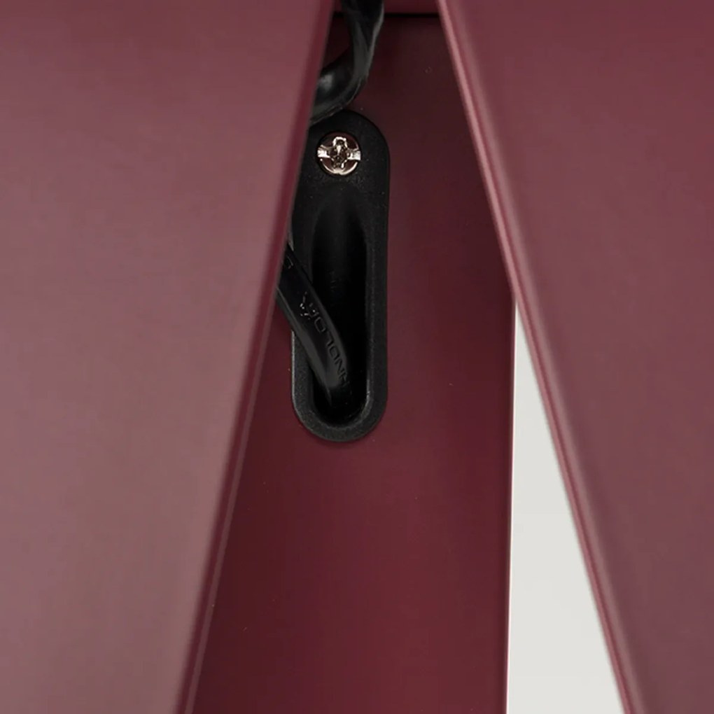 Zuiver Tripod Driepoot Vloerlamp Burgundy