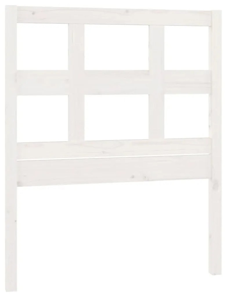 vidaXL Hoofdbord 95,5x4x100 cm massief grenenhout wit