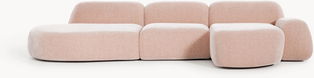 Modulaire hoekbank Wolke (4-zits) met chaise longue
