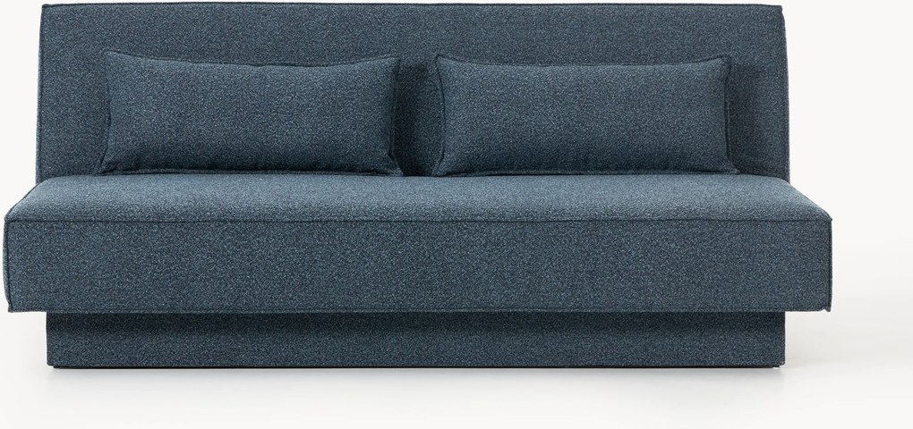 Bouclé slaapbank David (3-zits) met opbergruimte