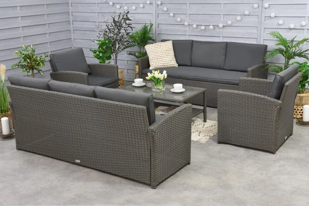 Tuinmeubelen Monaco Coffee 8 Garden Point antraciet