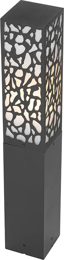 Smart buiten paaltje zwart 60 cm IP44 incl. Wifi ST64 - Nicole