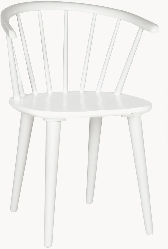 Eetstoelen Blanchard van rubberhout, 2-delig