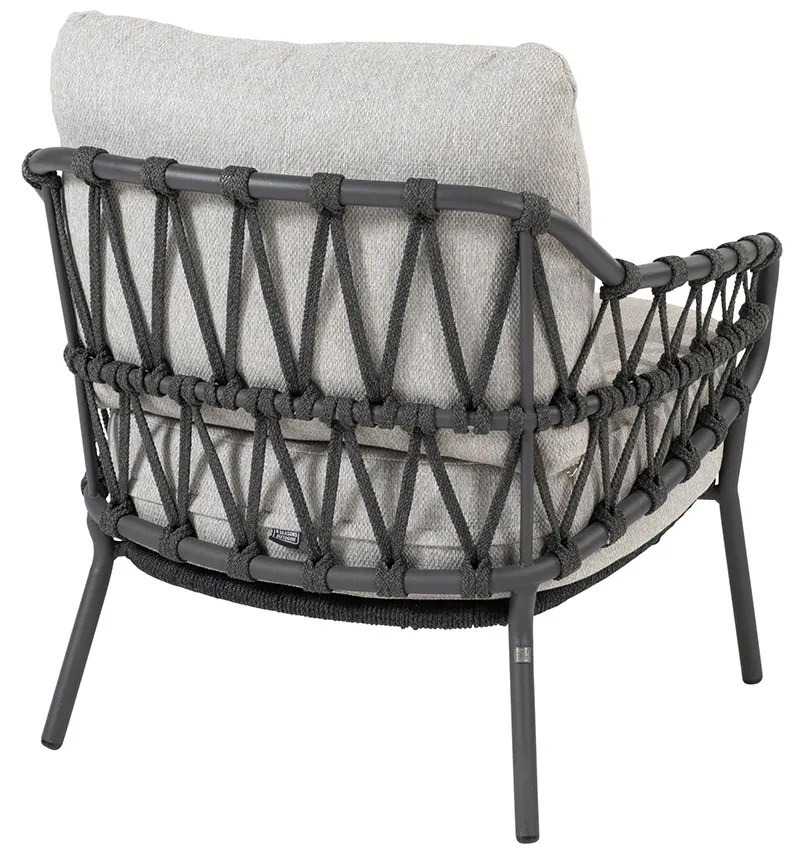 4 Seasons Calpi lage lounge dining stoel - antraciet