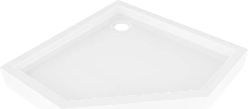 Mexen Flow+ vijfhoekige douchebak 100 x 100 cm, wit glans - 46P101010H