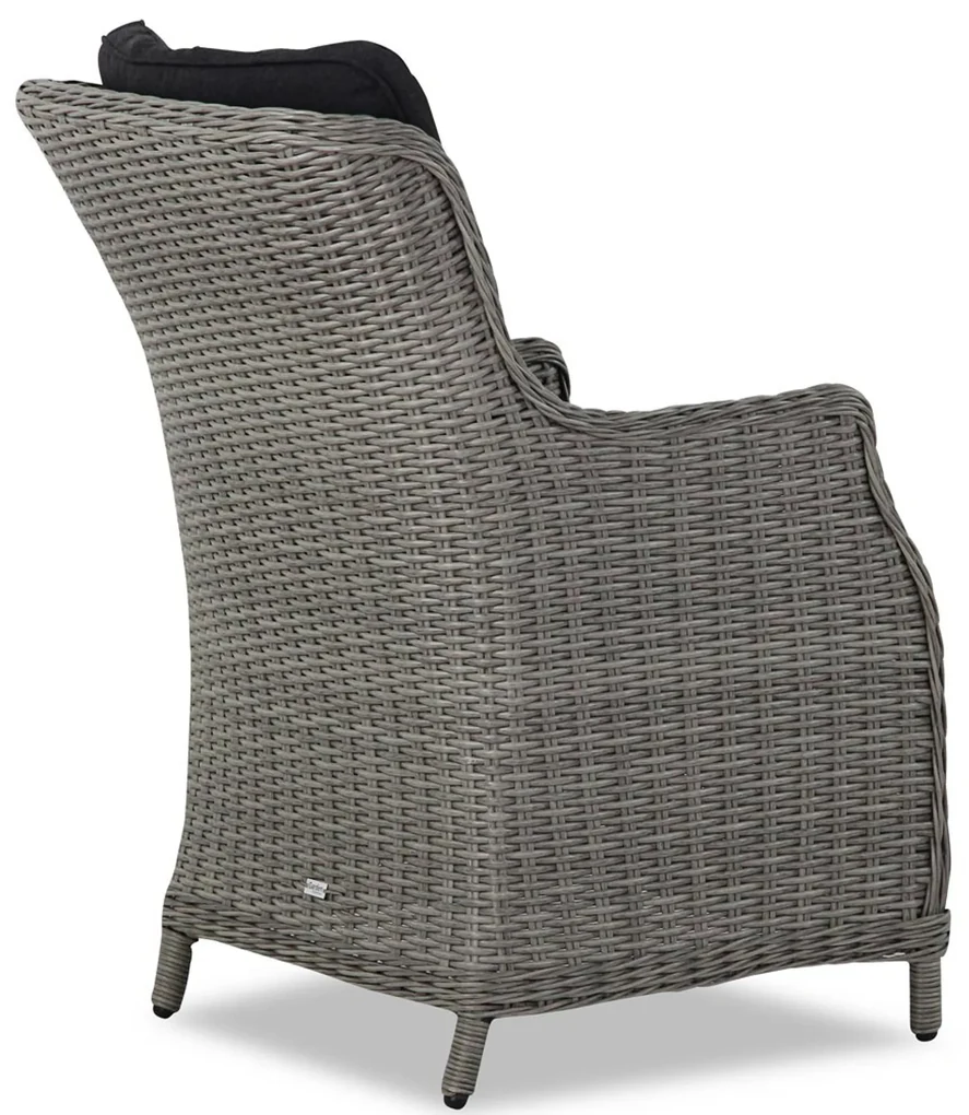 Tuinset 4 personen 180 cm Wicker Grijs Garden Collections Buckingham/Cardiff