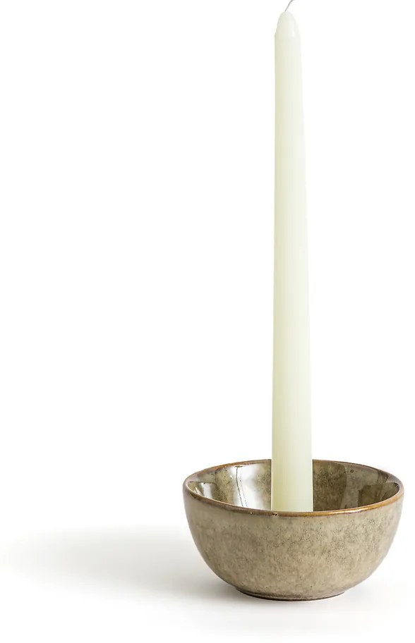 Set van 12 gladde kaarsen H25 cm, Caspar