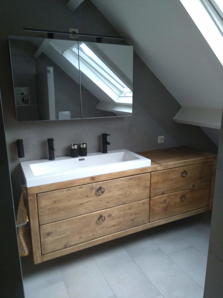 Vloertegel 80x80 Cm Betonlook Licht Grijs DC22
