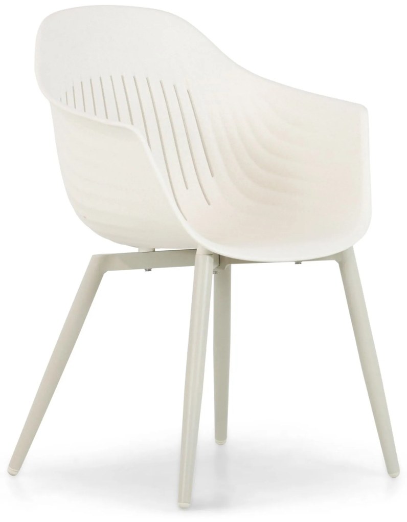 Tuinset 6 personen 220 cm Kunststof Taupe Lifestyle Garden Furniture Lissabon/Tavano