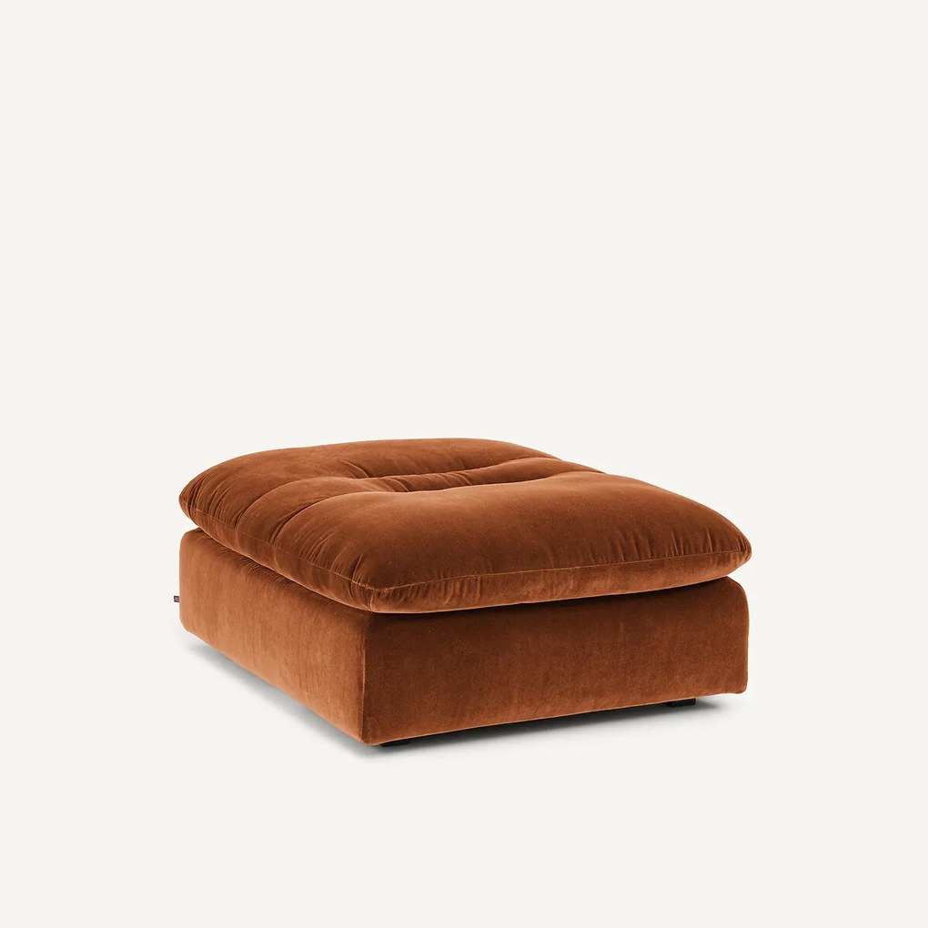 Modulaire fluwelen voetensteun, GIULIANO