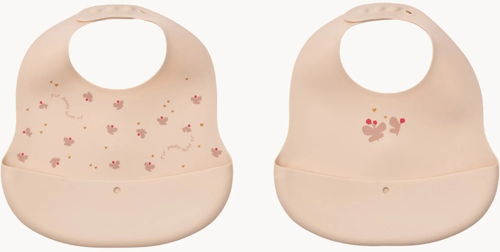 Siliconen slabbetjes Ember, 2-delig