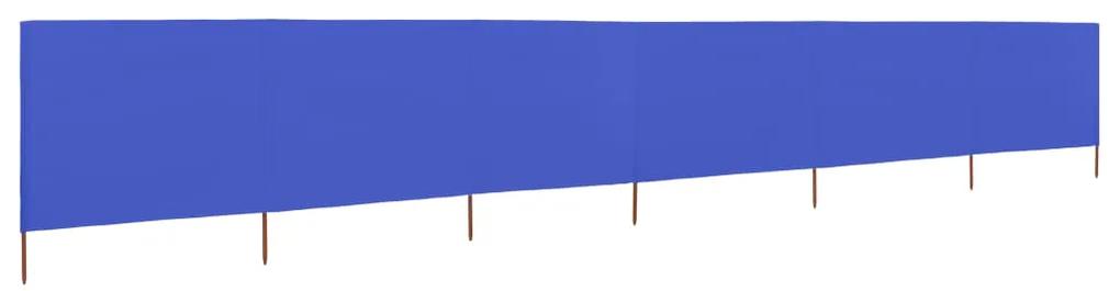 vidaXL Windscherm 6-panelen 800x80 cm stof azuurblauw