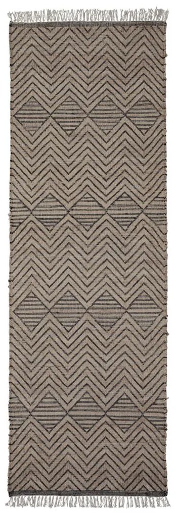 House Doctor Vloerkleed Ranjar Naturel 300x90cm - Wol/Katoen/Jute - House Doctor