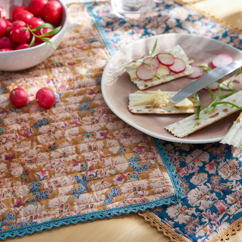 Set van 2 placemats in voilekatoen, Jadav