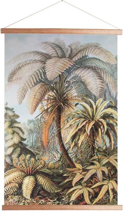 Art For The Home textiel poster Jungle - groen - 70x100 cm - Leen Bakker