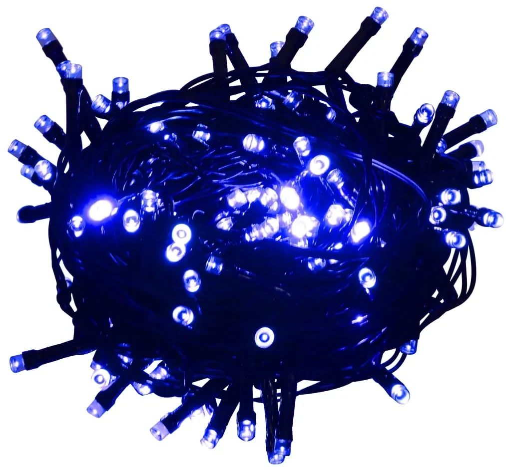 vidaXL Lichtslinger met 1000 LED's blauw 100 m PVC