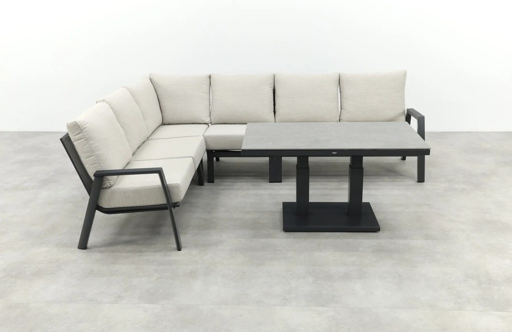 Lagos/Milford loungeset - met verstelbare tafel - links & rechts