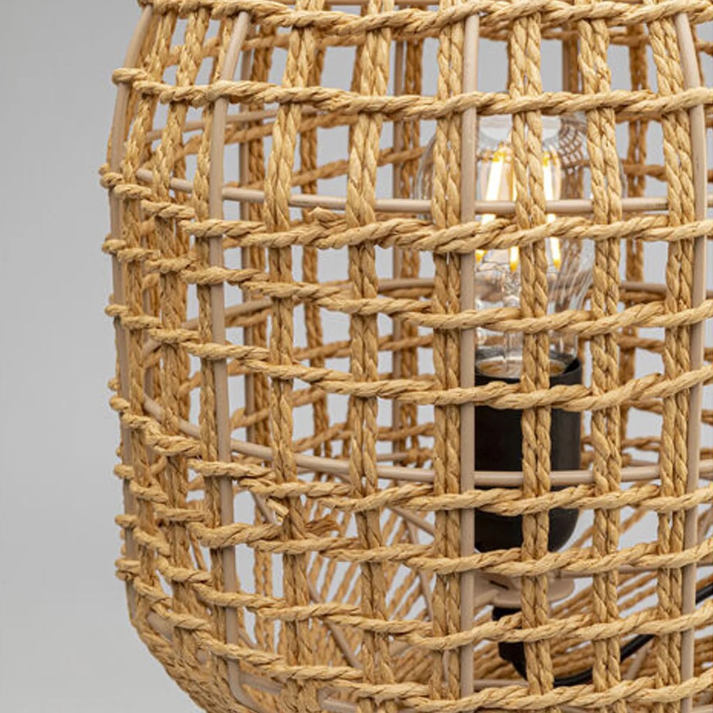 Kare Design Aloha Staande Lamp Riet Retro 67 Cm