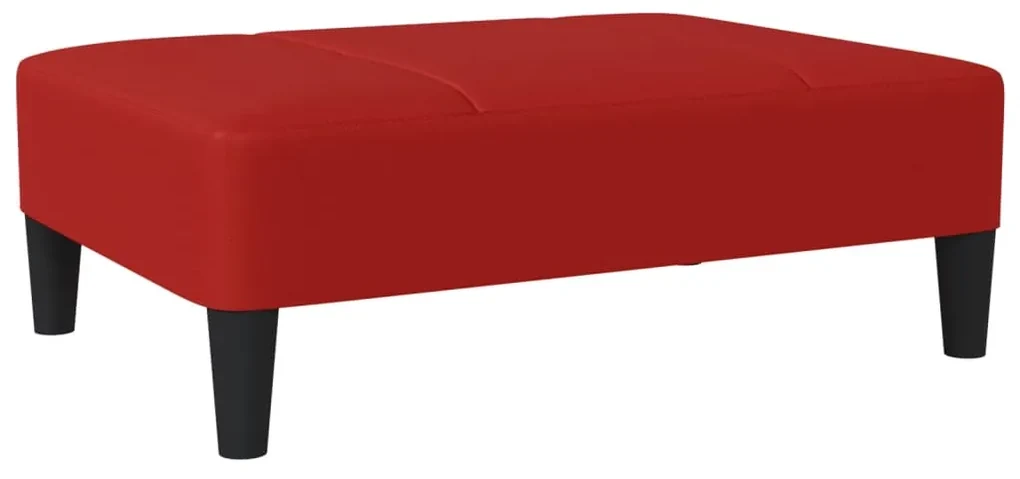 vidaXL Voetenbank 78x56x32 cm kunstleer wijnrood