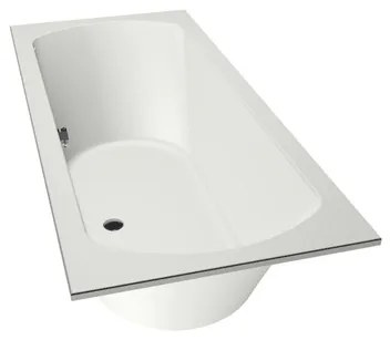 Xenz Lagoon Duobad - 180x80x53 - afvoer Midden - acryl - wit mat 6928-03