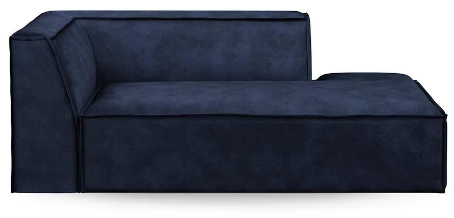 Rivièra Maison - The Jagger Chaise Longue Right, velvet, estate blue - Kleur: bruin