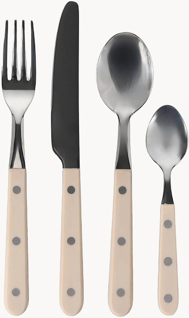 Bestekset Sierra van edelstaal, 4 personen, 16-delig