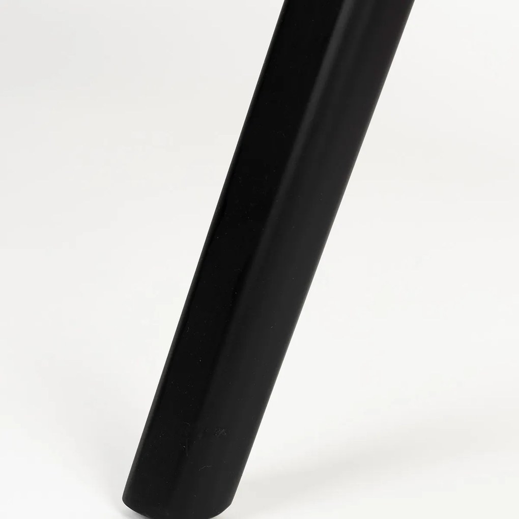 Zuiver Flexback Design Eetkamerstoel Zwart Boucle