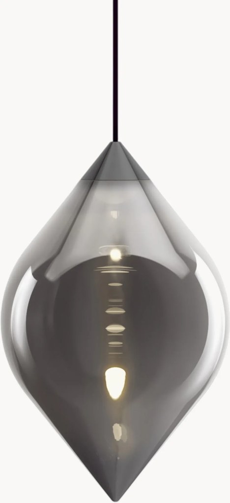 Mondgeblazen dimbare hanglamp Flare