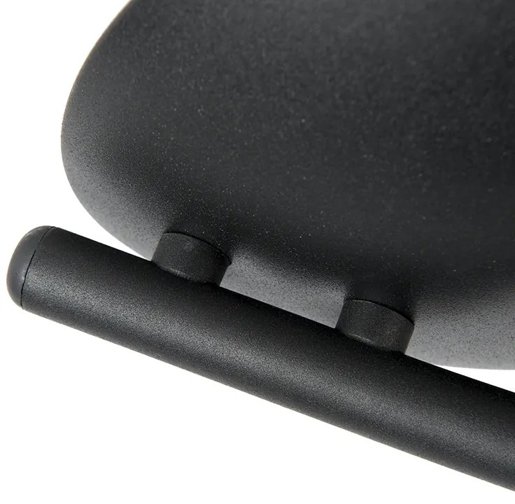 Moderne spot gebogen zwart 4-lichts - Jeany