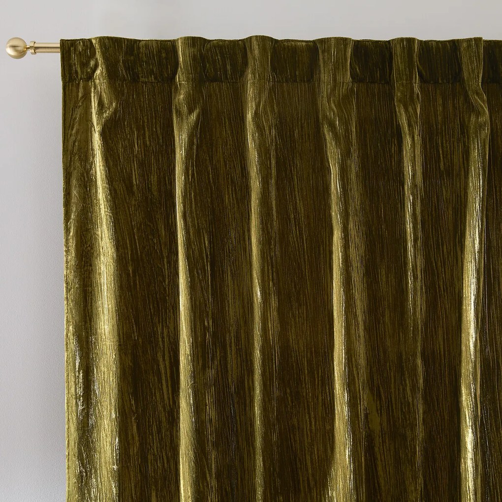 Fluwelen gordijn met verborgen lussen, Susana