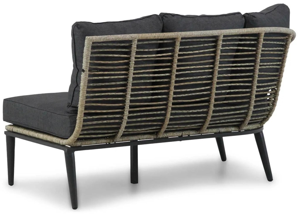 Hoek loungeset 4 personen Aluminium/wicker Taupe  Coco Coco Leonardo