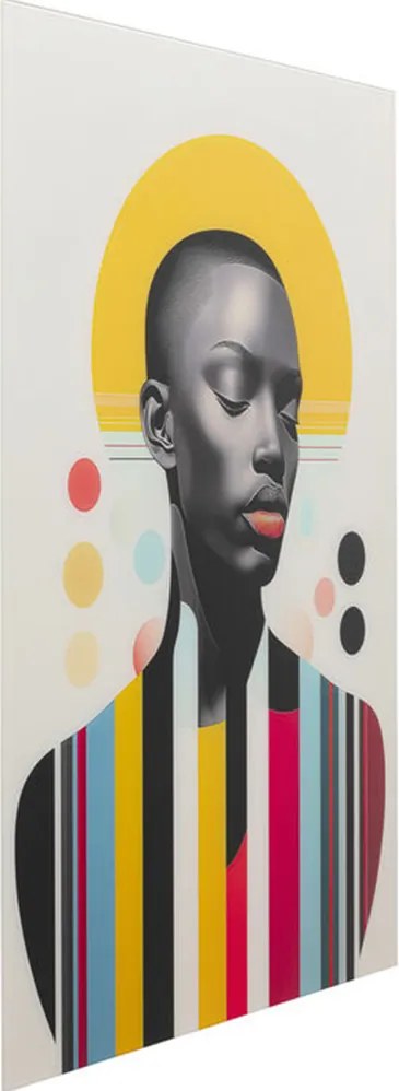 Kare Design Muse Glazen Wanddecoratie Geel