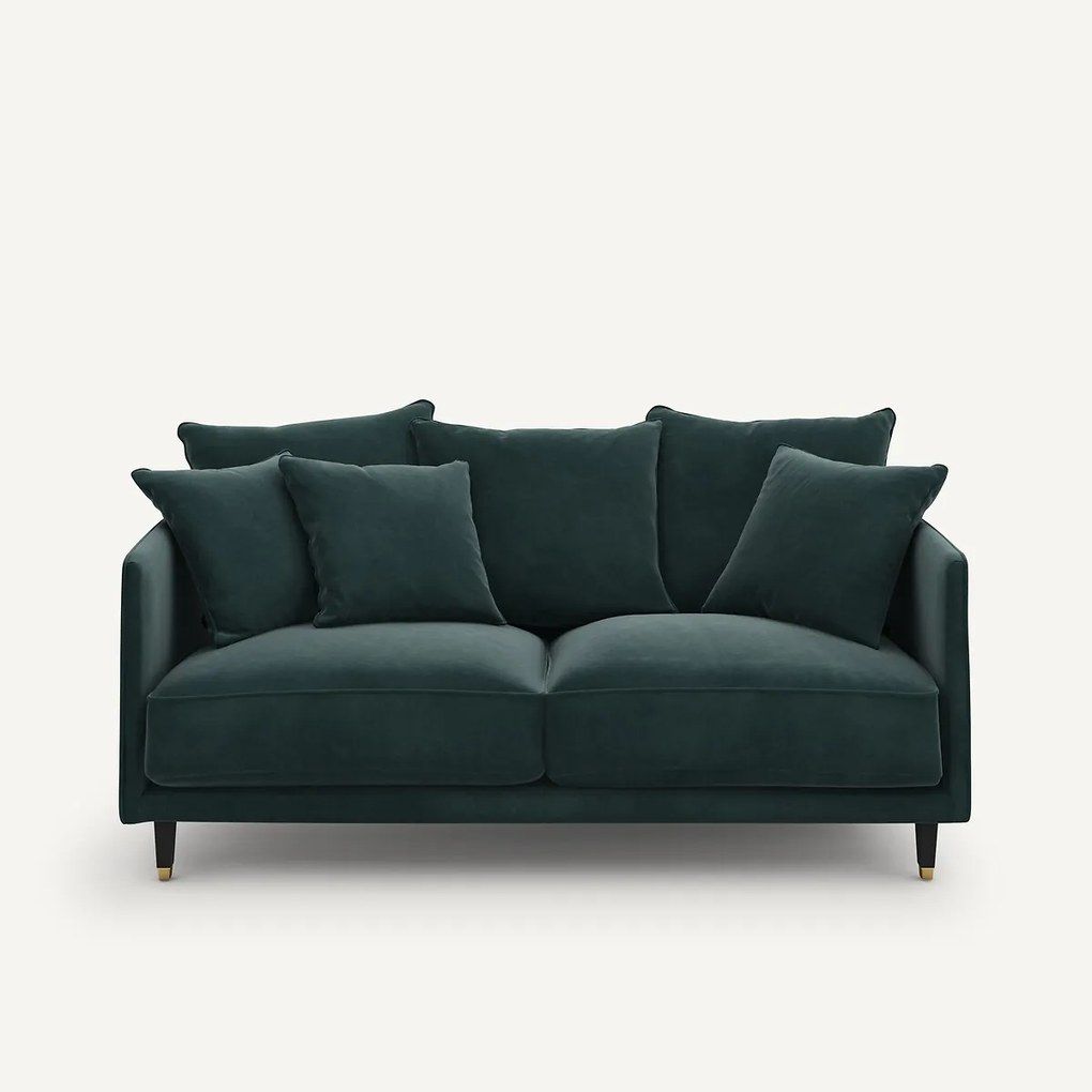 3-zits compacte fluwelen bank, Lazare