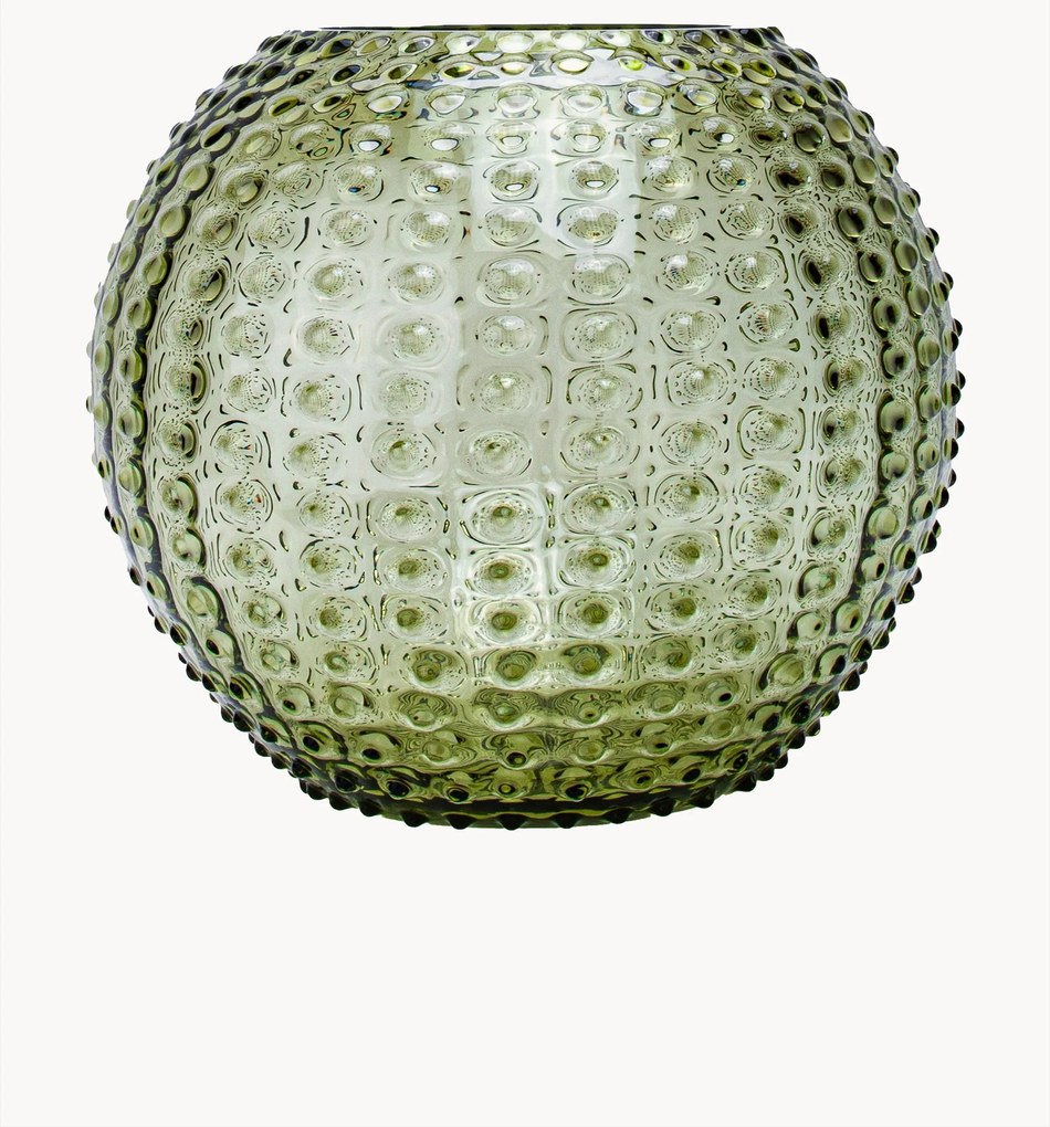 Handgemaakte vaas Hobnail Globe met reliëf