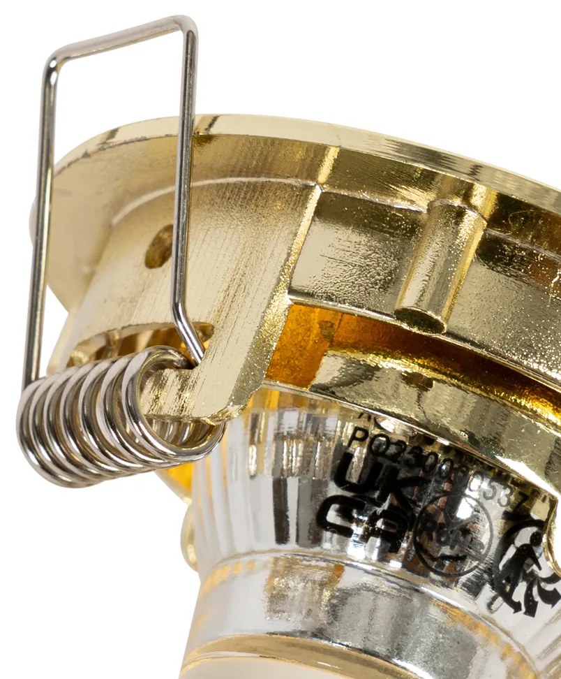 Set van 12 inbouwspots messing GU10 35mm - Edu