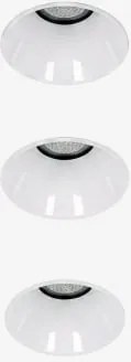 Pack Van 3 Inbouw Led Downlights Zonder Rand, Trimless, Rond Ø3,6 Cm Voor Buitengebruik In Aluminium Orelva Warm Wit 2700k & Wit & 3 W & 38º - Sklum