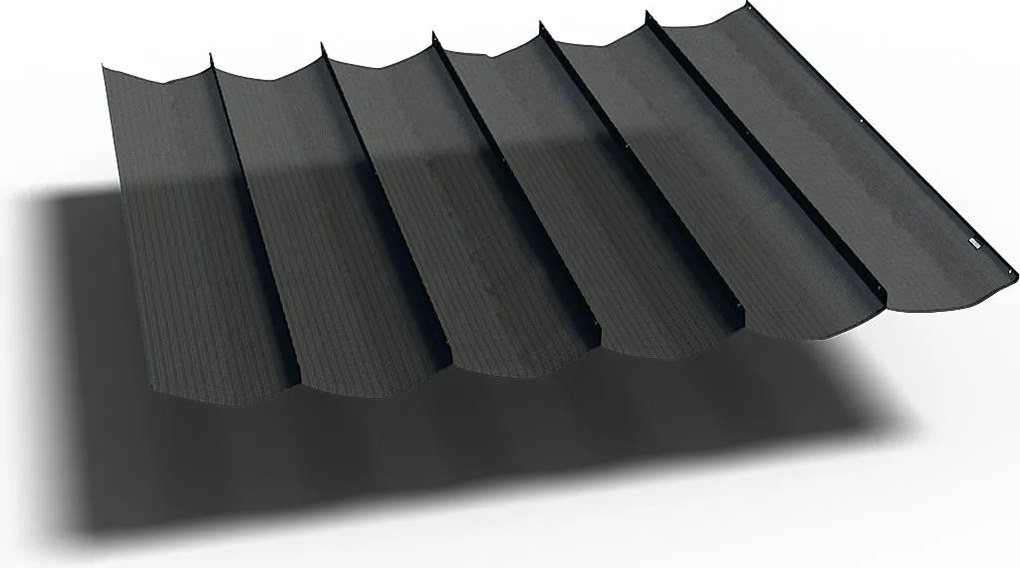 Platinum schaduwdoek Coolfit - harmonica - 300 op 290 cm - zwart