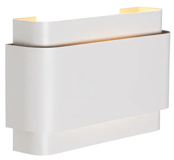 Industriële wandlamp wit 2-lichts - Coen Industriele / Industrie / Industrial G9 Binnenverlichting Lamp